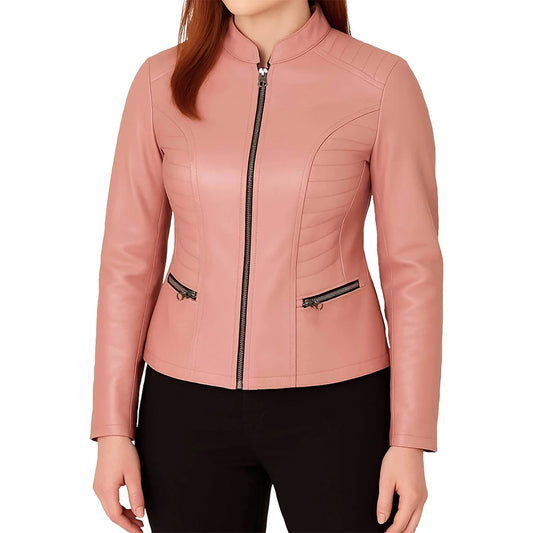 Women’s Cafe Racer Leather Jacket